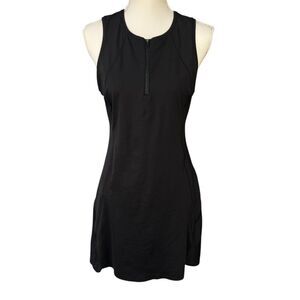 Athleta Ace Tennis Dress Black Size Medium